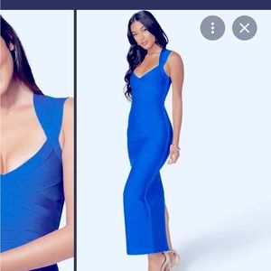 bebe bodycon dress with bandage detail